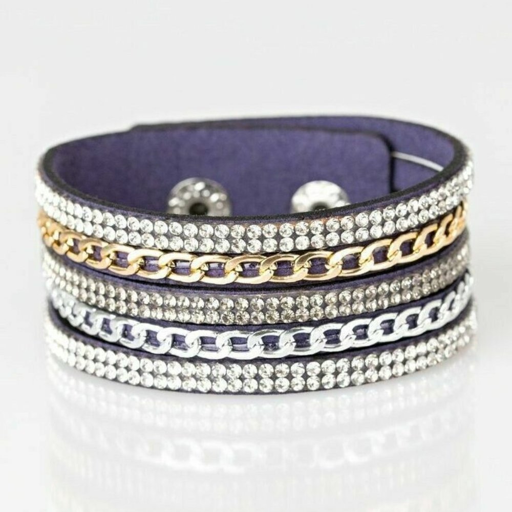 Paparazzi Fashion Fiend Blue Urban Bracelet